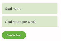 Goal name input